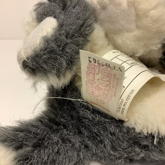 Vintage 1992 Tyco Kitty Kitty Kittens Plush Charcoal Grey & White Purrs READ - Picture 8 of 14